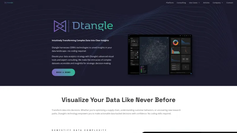 Homepage of Dtangle