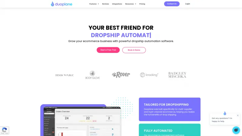 Homepage of Duoplane