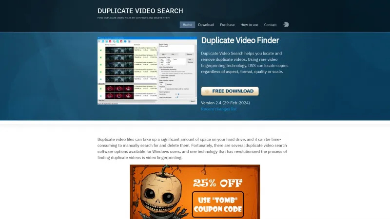 Homepage of Duplicate Video Search