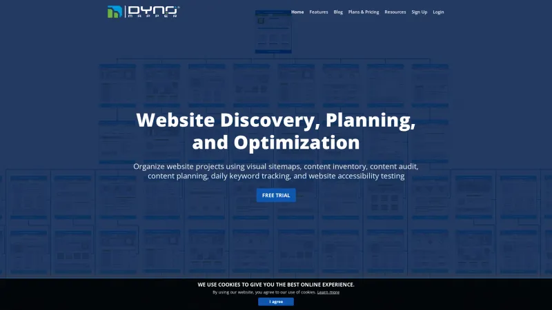 Homepage of DYNO Mapper