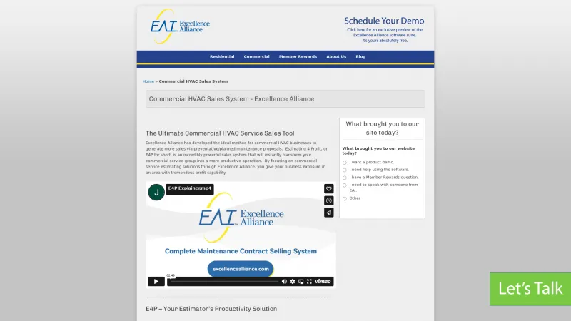 Homepage of E4P