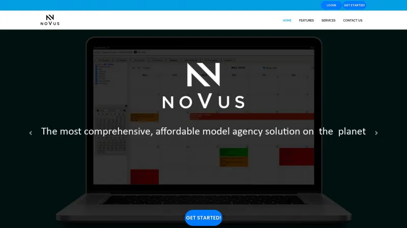 Homepage of Novus