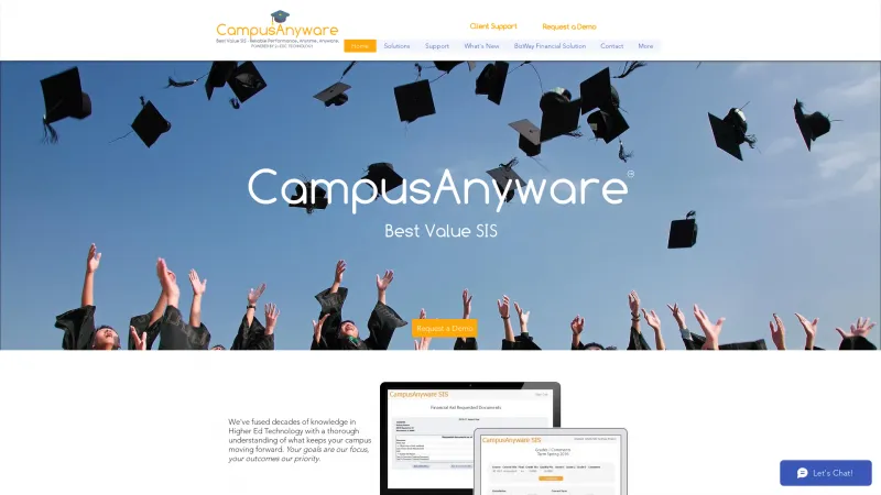 Homepage of CampusAnyware