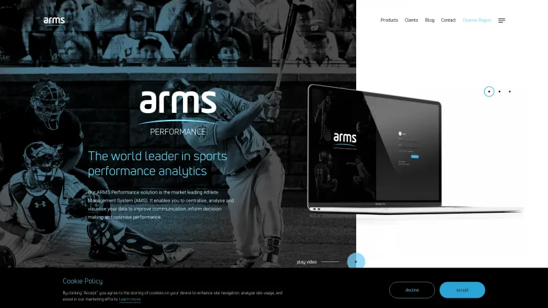 Homepage of ARMS Performance