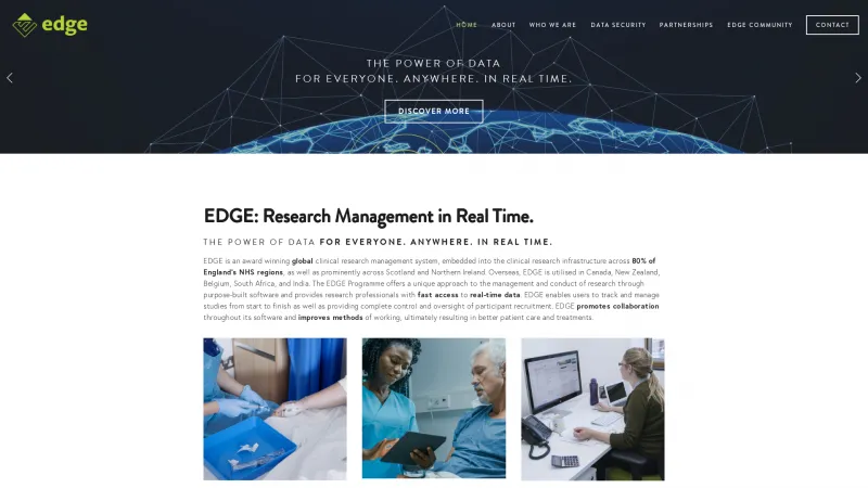 Homepage of EDGE