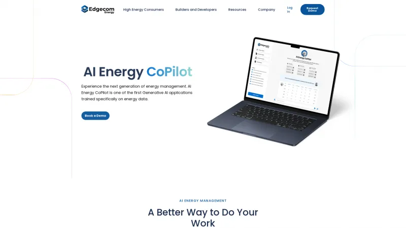 Homepage of AI Energy CoPilot