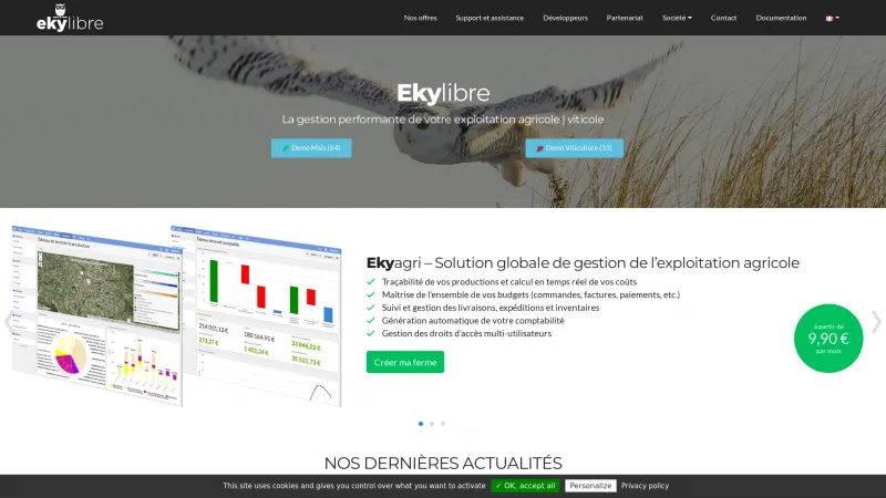 Homepage of Ekylibre