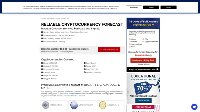 Homepage of Elliott Wave Forecast