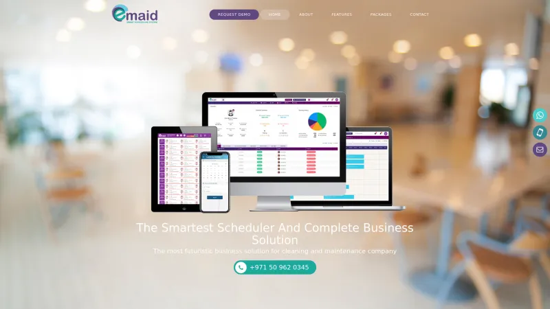 Homepage of Emaid