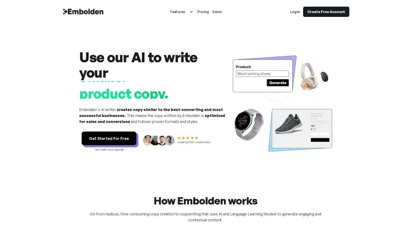 Homepage of Embolden