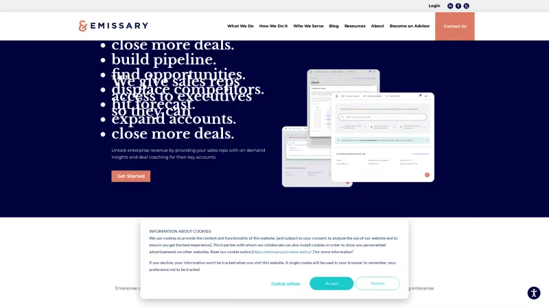 Homepage of Emissary