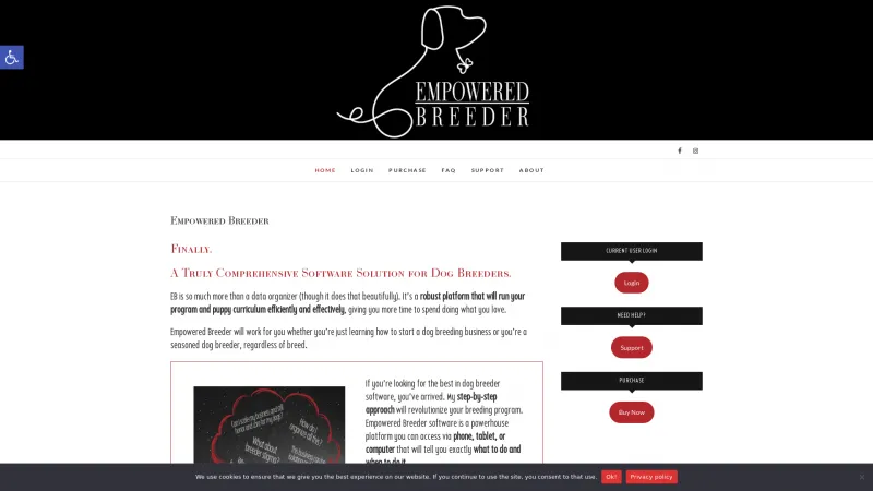 Homepage of Empowered Breeder