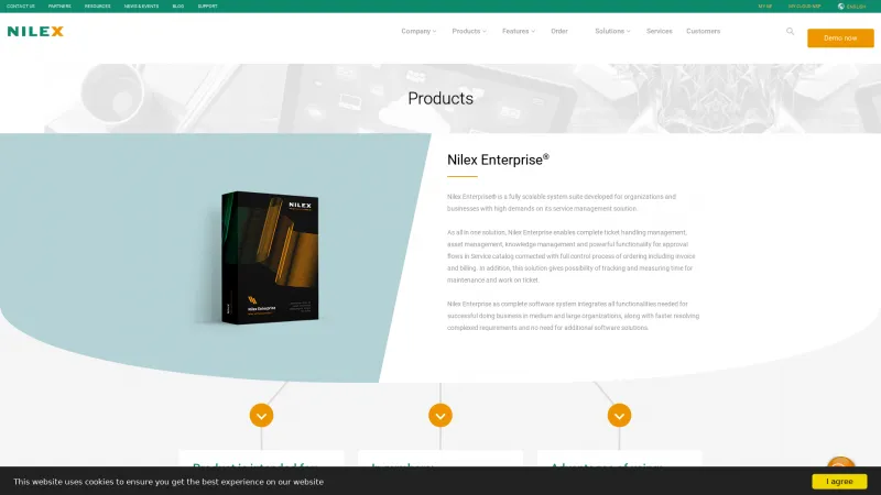 Homepage of Nilex Service Platform