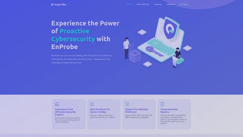 Homepage of EnProbe