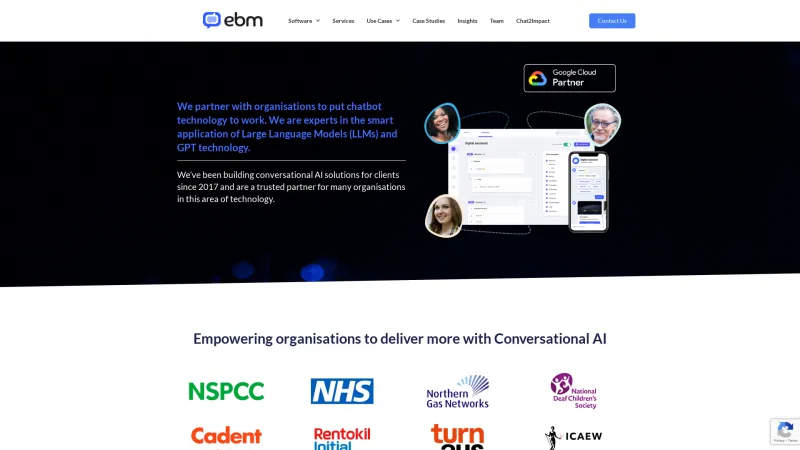 Homepage of EBM