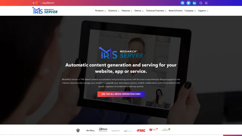 Homepage of MediaRich