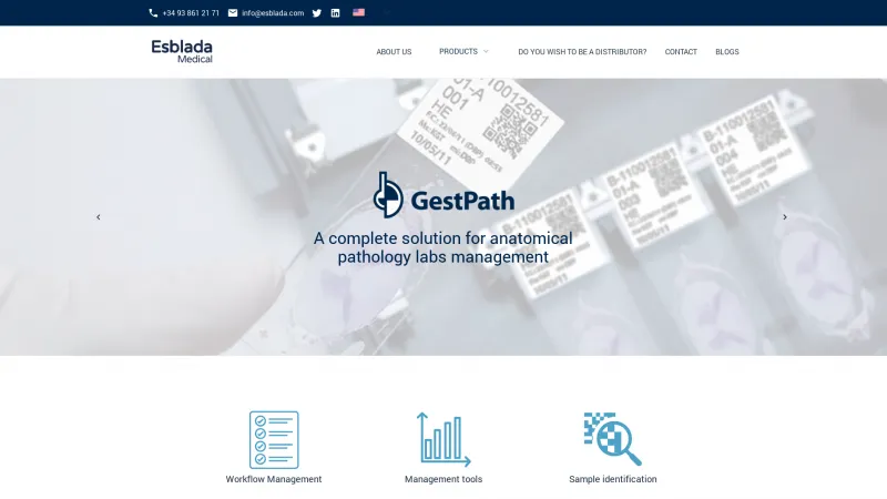 Homepage of GestPath