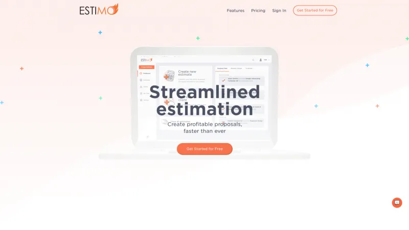 Homepage of Estimo