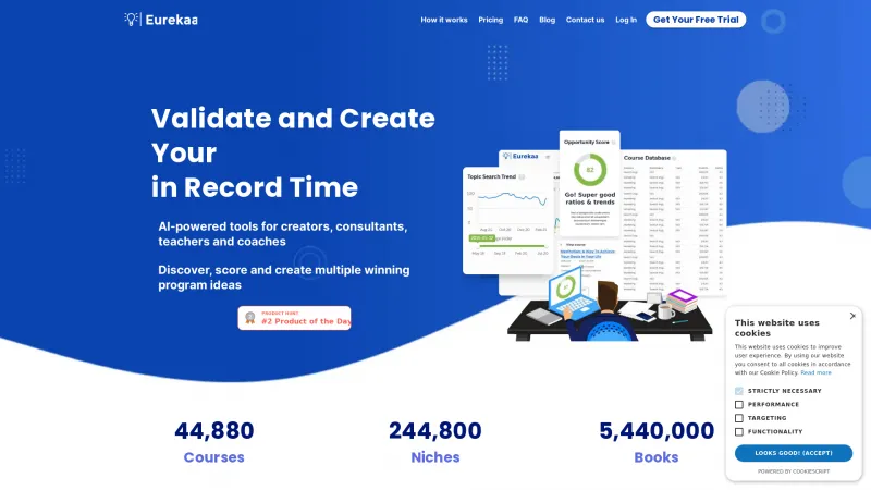 Homepage of Eurekaa