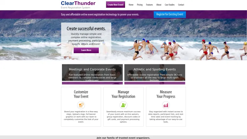 Homepage of ClearThunder