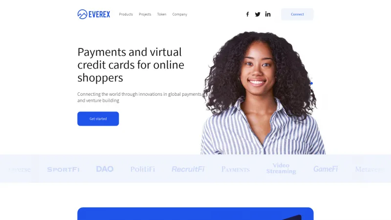 Homepage of Everex