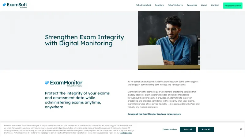 Homepage of ExamMonitor