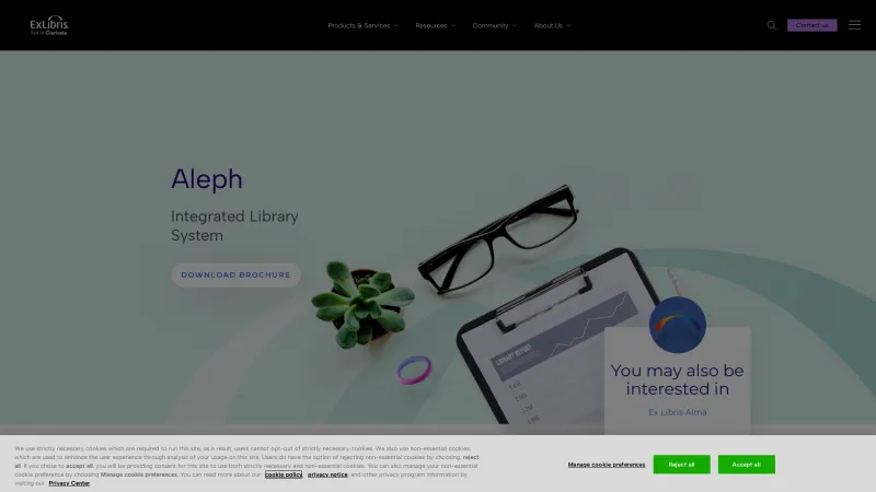 Homepage of Aleph