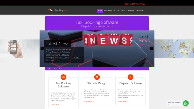 Homepage of FareBookings.com