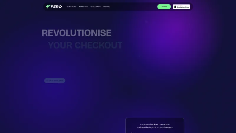 Homepage of Fero