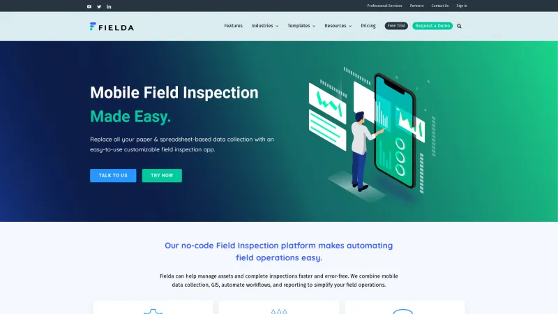 Homepage of Fielda