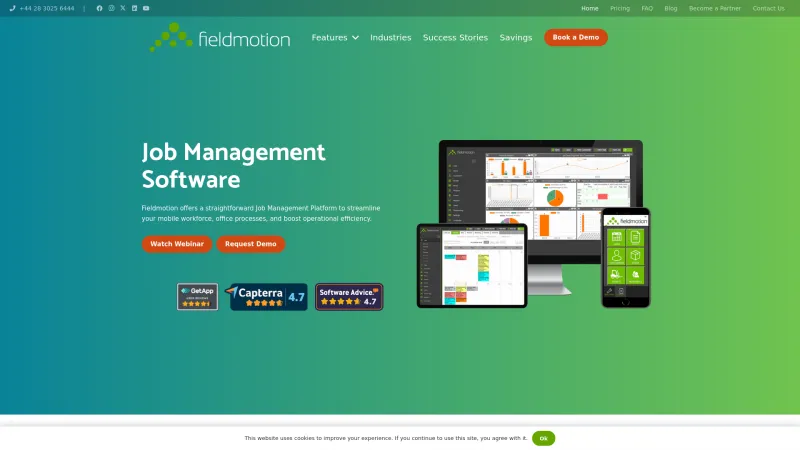 Homepage of FIELDMOTION