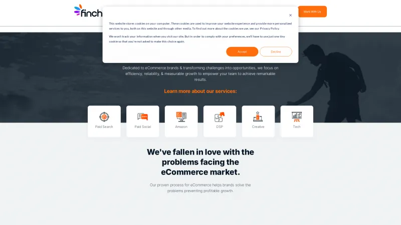 Homepage of Finch