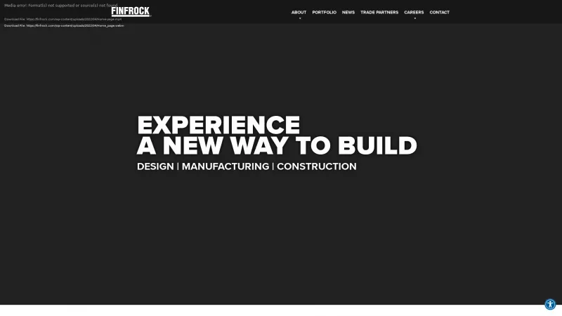 Homepage of FINFROCK