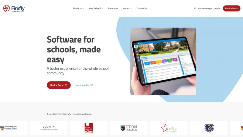 Homepage of Firefly Learning