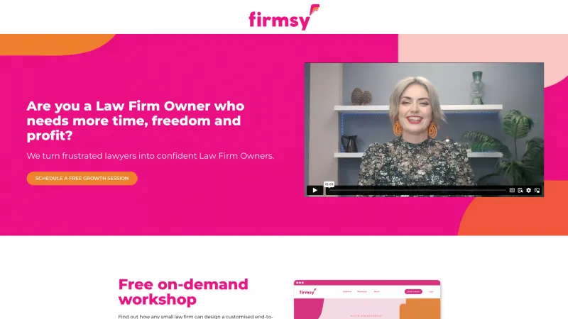 Homepage of Firmsy