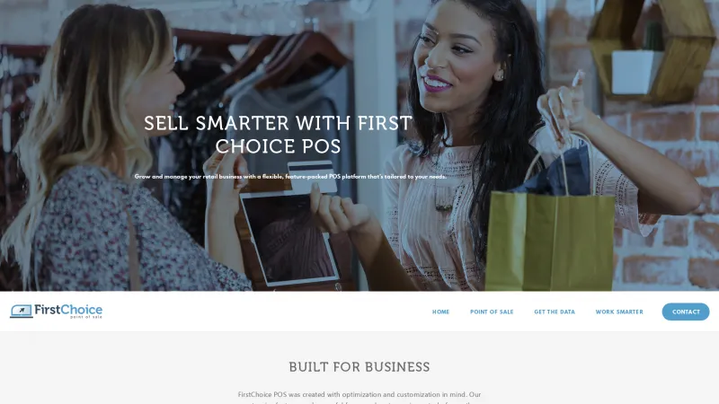 Homepage of First Choice POS