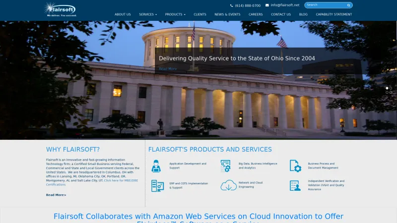 Homepage of Flairdocs