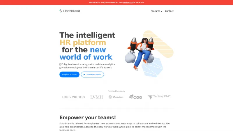 Homepage of Flashbrand