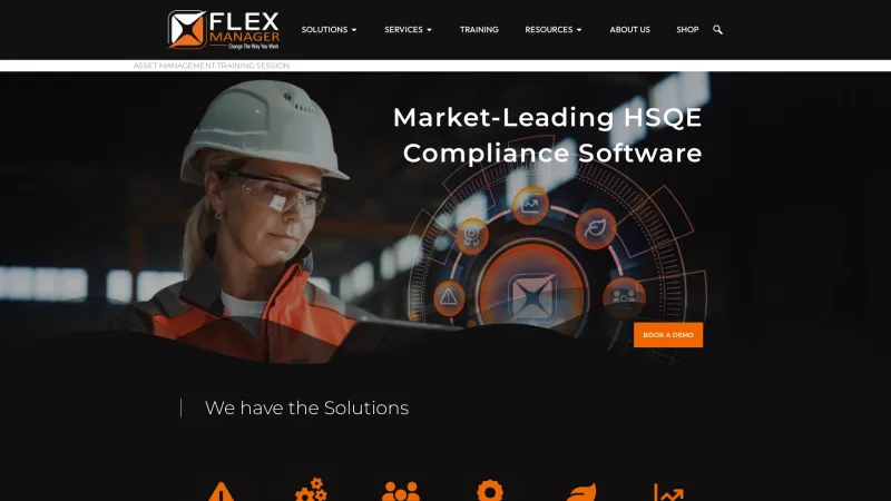 Homepage of FlexManager