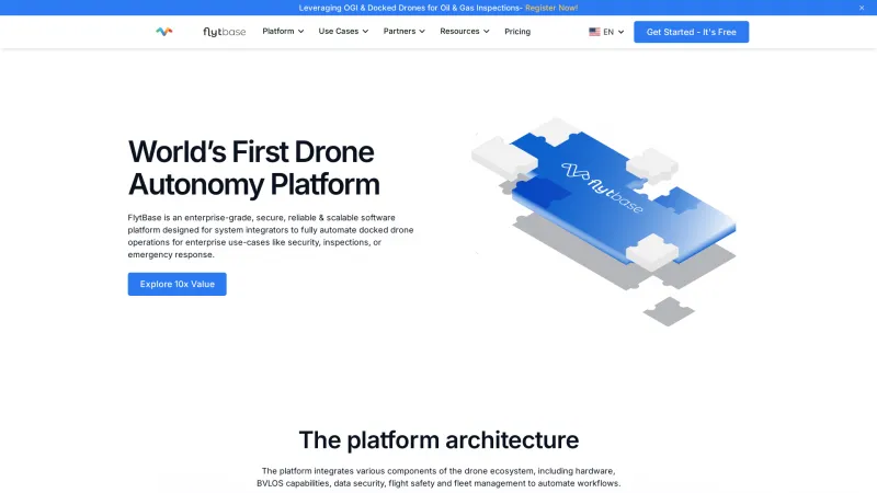 Homepage of FlytBase