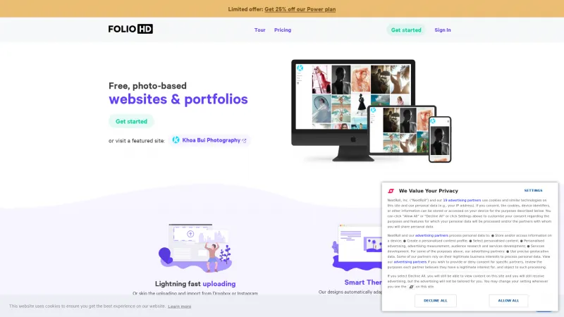 Homepage of FolioHD