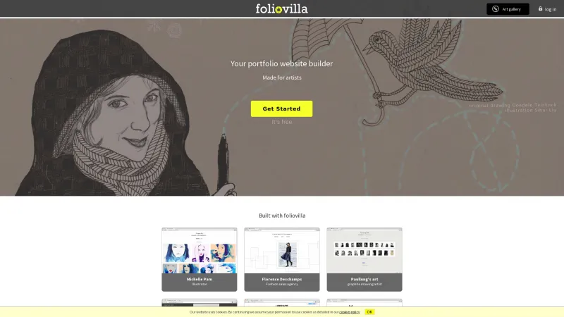 Homepage of Foliovilla