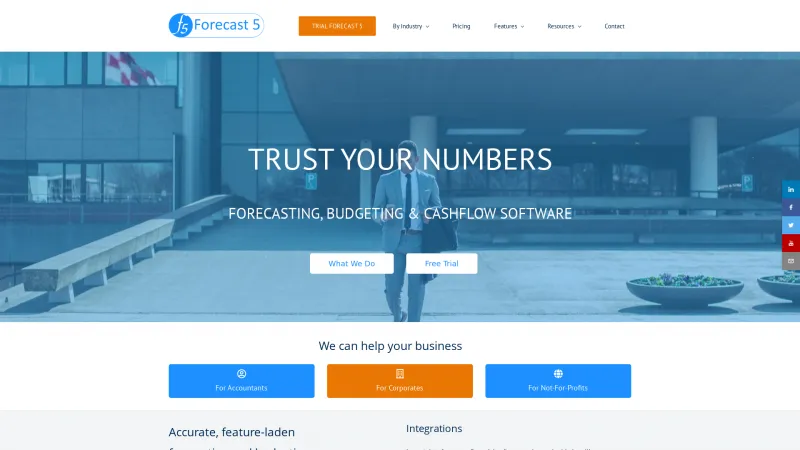 Homepage of Forecast 5