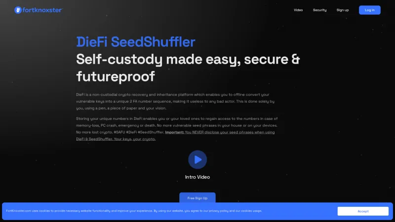 Homepage of FortKnoxster