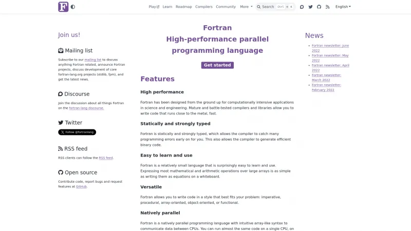 Homepage of Fortran