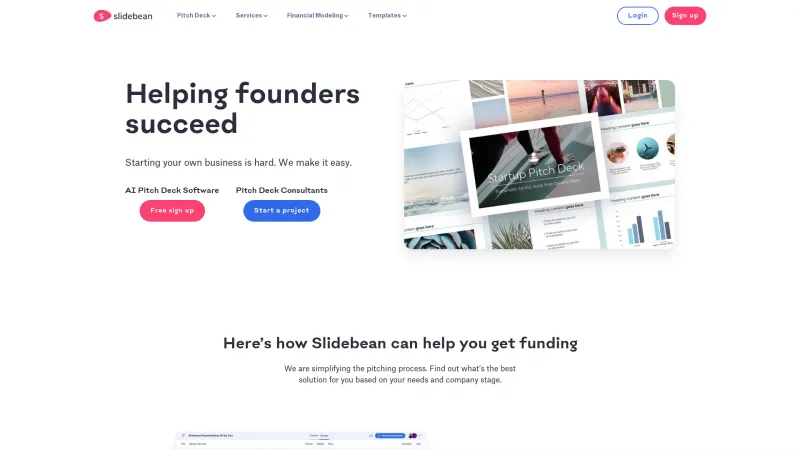 Homepage of FounderHub