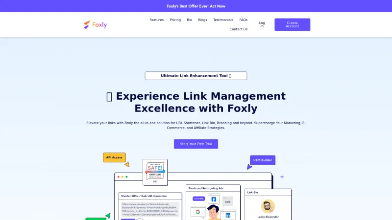 Homepage of Foxly