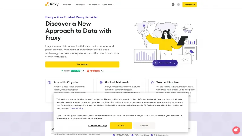 Homepage of Froxy