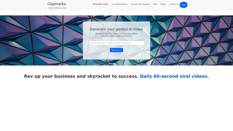 Homepage of Gapmarks