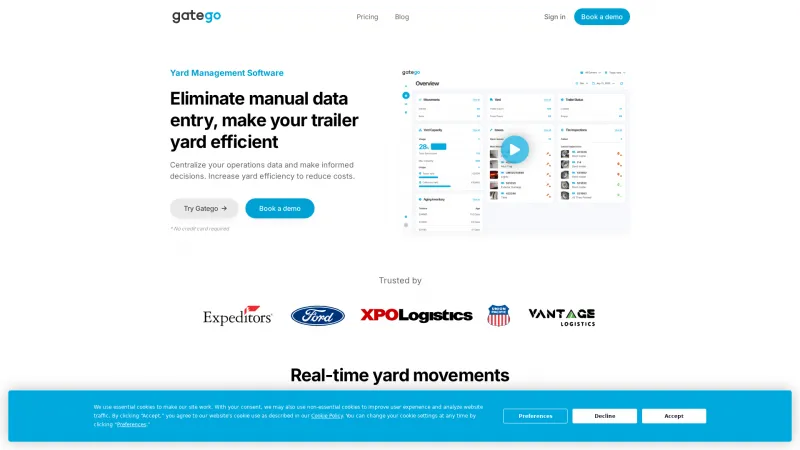 Homepage of Gatego